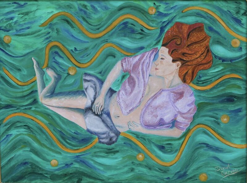 En el jardin  - a Paintings by DANIEL GERVASI